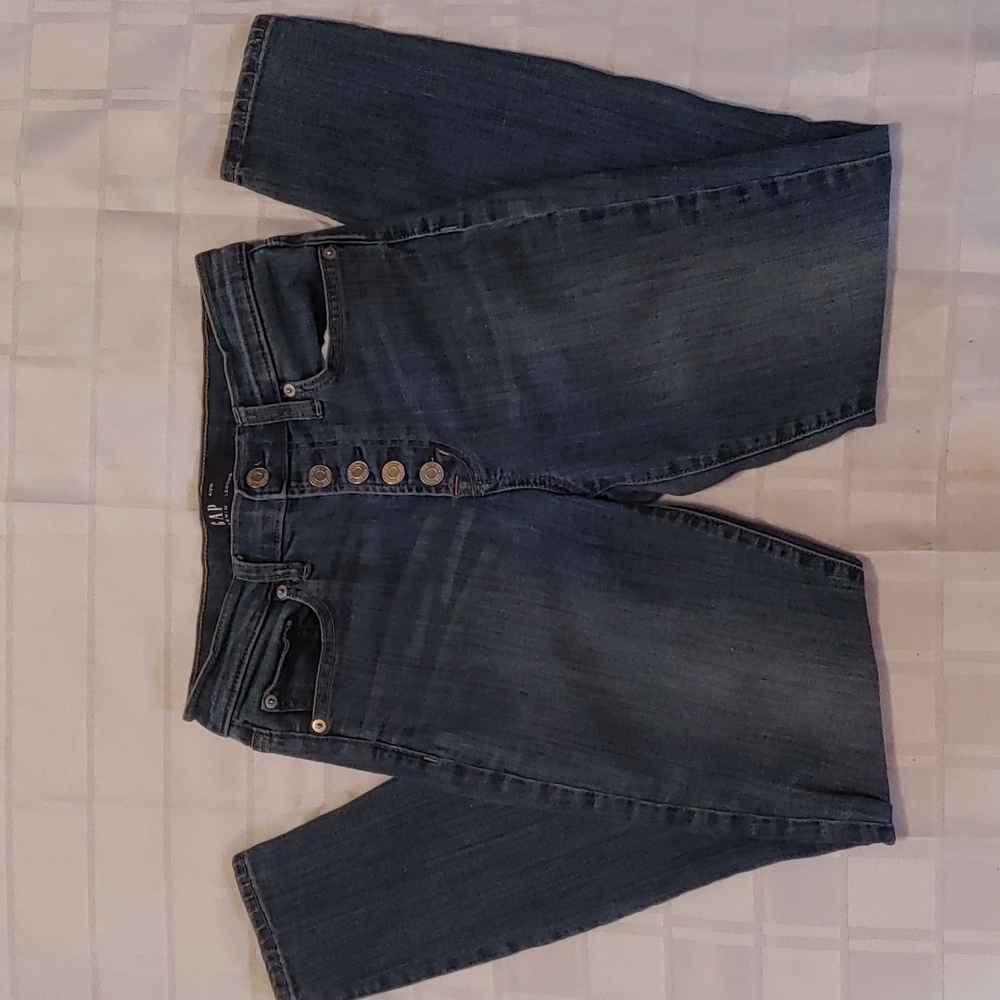 Gap Exposed Button Fly Legging Jeans Size 27